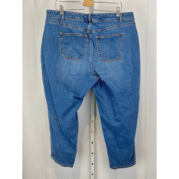 TALBOTS Everyday Relaxed Jeans Zip Fly Medium Wash Blue Petite Plus 18 18WP - Picture 2 of 10